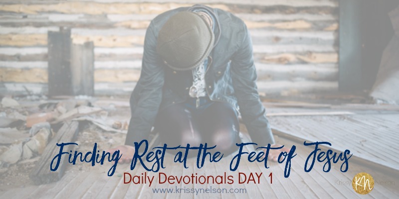 finding rest at the feet of jesus