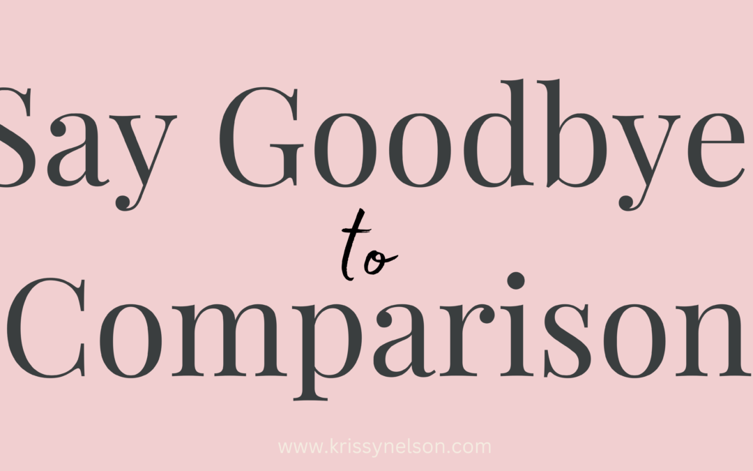 say goodbye to comparison